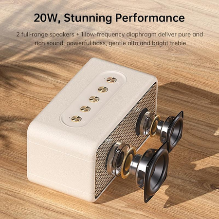 WEKOME Beluga D9 Chiyvh - Wireless Bluetooth Speaker V5.3 (White)