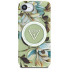 Guess IML Metal Glitter Flowers Triangle MagSafe - Case for iPhone 16e (green)