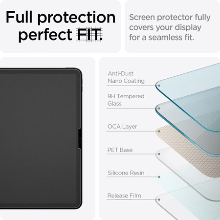 Spigen Paper Touch - Tempered glass for iPad Air 11" M3 (2025) / M2 (2024) (Matte Clear)