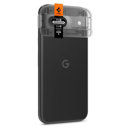 Spigen Optik.TR EZ Fit kamera objektívvédő 2-Pack - Objektívvédő üveg Google Pixel 8A (2 db) (fekete)