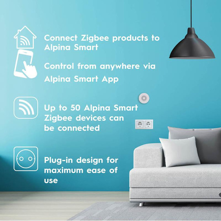 Alpina - Rozbočovací brána Zigbee pro připojení zařízení v tomto standardu