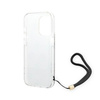 Guess 4G Print Cord - Case with lanyard iPhone 14 Pro Max (brown)
