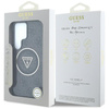 Guess 4G Glitter Triangle Buttons MagSafe - Etui do Samsung Galaxy S25 Ultra (czarny)