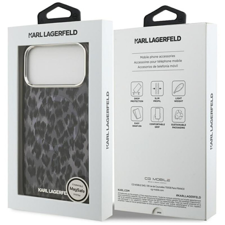 ETUI DO IPHONE 17 PRO MAX do MAGSAFE KARL LAGERFELD ORYGINALNE CZARNE MODNE