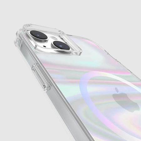 Case-Mate Soap Bubble MagSafe - Étui pour iPhone 15 Plus (Iridescent)