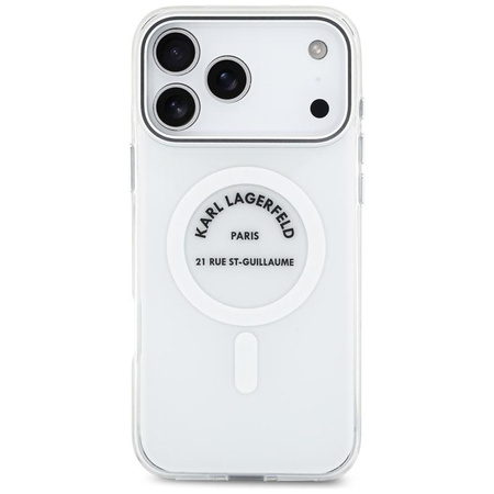 Karl Lagerfeld IML Karl RSG Logo MagSafe - Case for iPhone 17 Pro Max (transparent)