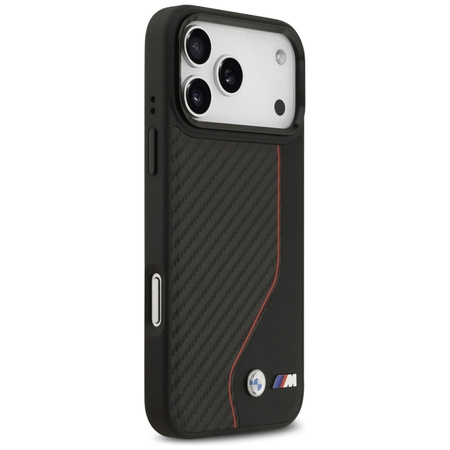 BMW M Carbon Line & Logo MagSafe - Case iPhone 17 Pro Max (red)