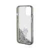 Karl Lagerfeld Liquid Glitter Choupette - pouzdro pro iPhone 15 (průhledné)