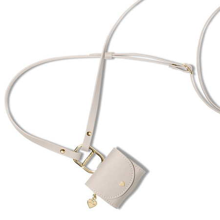 Spigen Cyrill Mini Bag - Pouzdro s popruhem pro Apple AirPods 4 (Béžová)