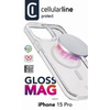 Cellularline Gloss Mag - iPhone 15 Pro MagSafe Tasche (Transparent)