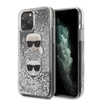Karl Lagerfeld Flüssig-Glitzer-Herzen - iPhone 11 Pro Max Hülle