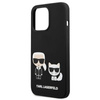 Karl Lagerfeld Slilicone Karl & Choupette - iPhone 13 Pro Tasche (Schwarz)
