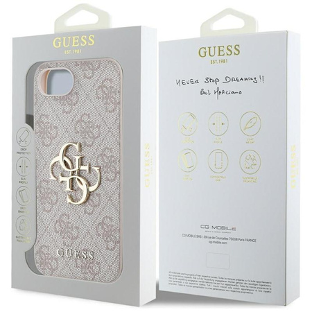 Guess 4G Big Logo - Tasche für iPhone 16e (rosa)