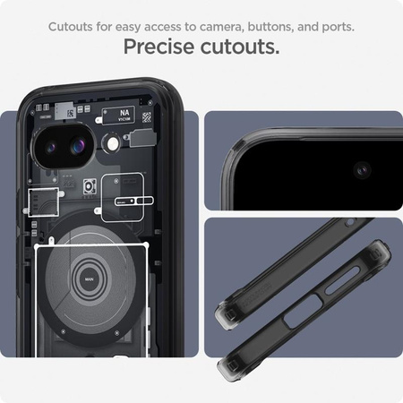 Spigen Ultra Hybrid Mag MagSafe - Pouzdro pro Google Pixel 9a (Zero One Black)