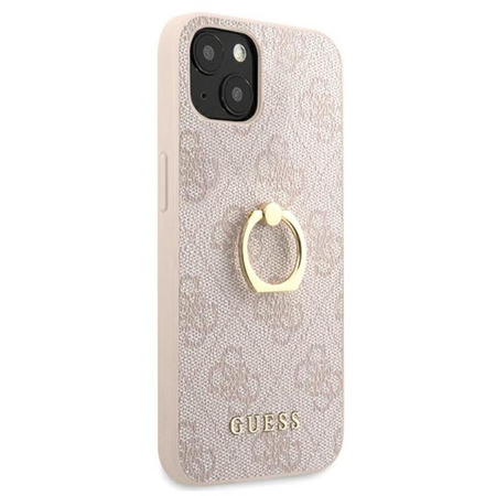 Guess 4G Ring Case - Coque pour iPhone 13 (rose)