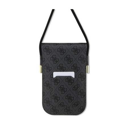 Guess 4G Metal Script Logo - taška na telefon (černá)