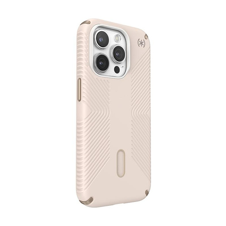 Speck Presidio2 Grip ClickLock & Magsafe - Coque pour iPhone 15 Pro (Bleached Bone / Heirloom Gold / Hazel Brown)