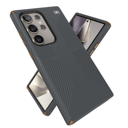 Speck Presidio2 Grip - Etui Samsung Galaxy S24 Ultra (Charcoal Grey / Cool Bronze)