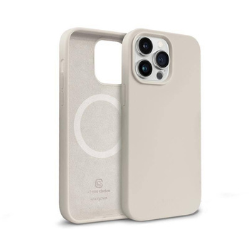 Crong Color Cover Magnetic - Coque MagSafe pour iPhone 14 Pro Max (beige pierre)