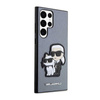 Karl Lagerfeld NFT Saffiano Karl & Choupette - Étui Samsung Galaxy S23 Ultra (gris)