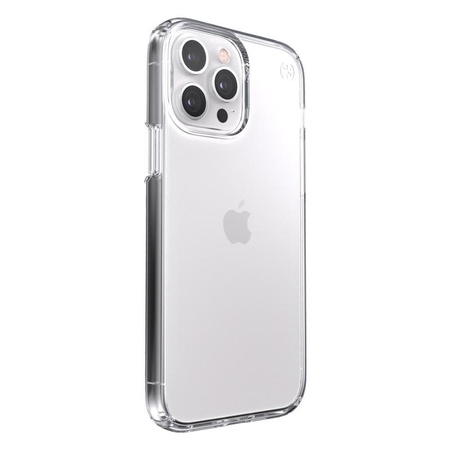 Speck Presidio Perfect-Clear - Coque iPhone 13 Pro Max / iPhone 12 Pro Max avec revêtement MICROBAN (Transparent)