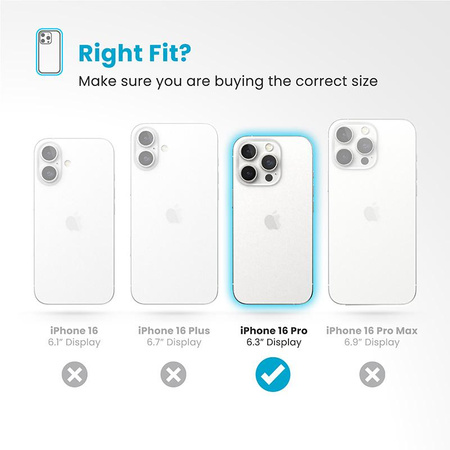Speck Presidio2 Grip ClickLock & MagSafe - iPhone 16 Pro Case (Coastal Blue / Dust Grey / White)