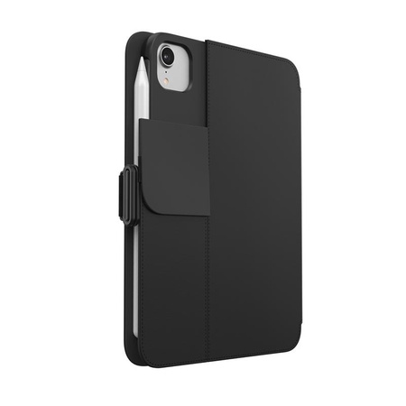 Speck Balance Folio - pouzdro pro iPad mini 7 (2024) / mini 6 (2021) s povrchovou úpravou MICROBAN (černé)