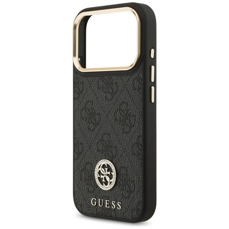 Guess 4G Strass Logo MagSafe - Hülle iPhone 17 Pro (schwarz)