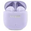 Guess Printed Classic Logo - Bluetooth TWS Headphones + Charging Case (Purple)