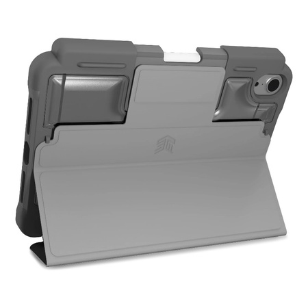 STM Dux Plus - Robuste Hülle für iPad mini 7 (2024) / mini 6 (2021) MIL-STD-810G mit Apple Pencil-Halter (Schwarz)