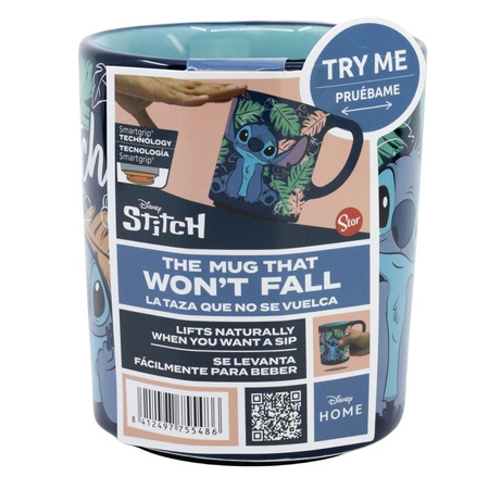 Disney Stitch - Nepřevratitelný keramický hrnek Dropsafe z kolekce Ohana 300 ml