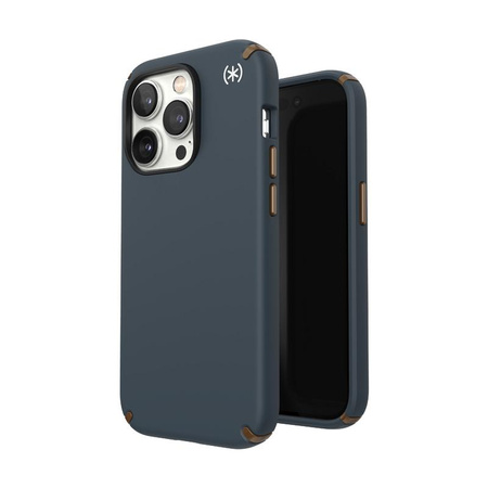 Speck Presidio2 Pro MagSafe - Antybakteryjne etui iPhone 14 Pro (Charcoal / Cool Bronze / Slate)