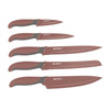 Alpina - Stainless steel knife set (maroon)