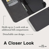 Coach Folio Signature C tok - 2 az 1-ben tok flip cover iPhone 15 Pro Max (Charcoal)
