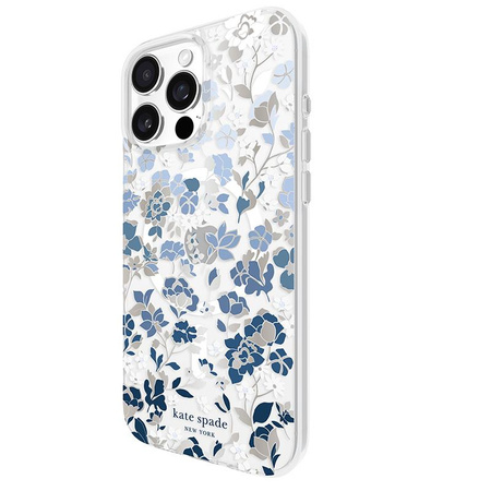 Kate Spade New York Protective Gems MagSafe - Case for iPhone 16 Pro Max (Flowerbed Blue)