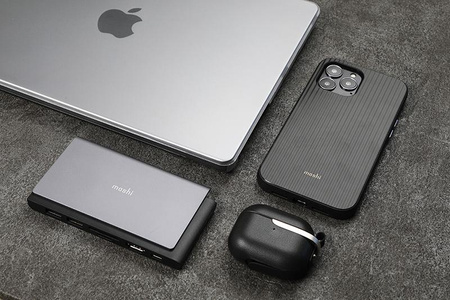 Moshi iGlaze Hardshell Case - Obudowa MacBook Pro 14" (M4/M3/M2/M1/2024-2021) (Stealth Clear)