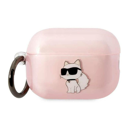 Karl Lagerfeld NFT Ikonik Choupette fej - AirPods Pro 2 tok (rózsaszín)