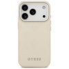 Guess Peony Hot Stamp Script MagSafe - Case iPhone 17 Pro (beige)