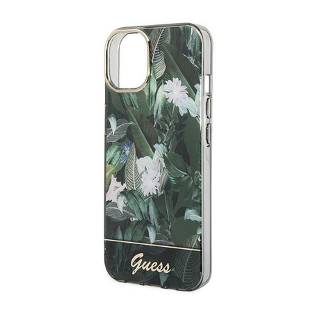 Guess Jungle Case - Tasche für iPhone 14 Plus (Grün)