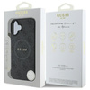 Guess 4G Ring Classic Logo MagSafe - pouzdro pro iPhone 16 (černé)