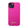 Guess Silicone Vintage - Coque iPhone 14 Plus (fuchsia)