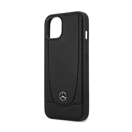 Mercedes Leather Urban Line - iPhone 15 Plus tok (fekete)