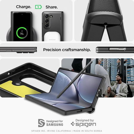 Spigen Slim Armor Pro - Etui pour Samsung Galaxy Z Fold 6 (Noir)