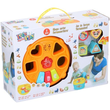 Let's Play - Shape Matching Toy (Orange-Green)