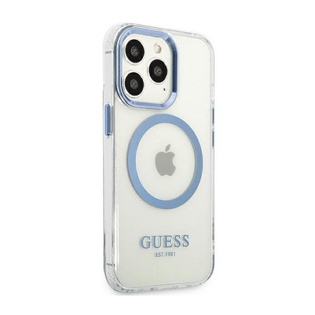 Guess Metal Outline MagSafe - Case for iPhone 13 Pro (Clear)
