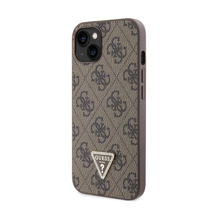 Guess Crossbody 4G Metal Logo - Coque iPhone 14 (marron)