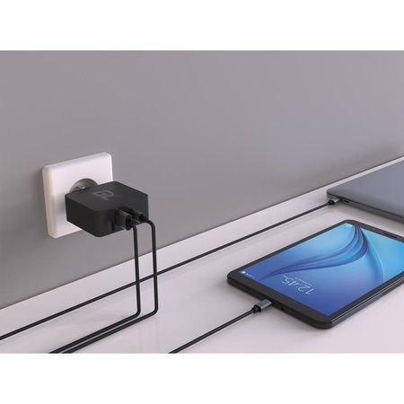 Green Cell - 30W PD nabíječka USB-C s portem USB QC3.0 a kabelem USB-C
