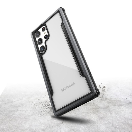 X-Doria Raptic Shield Pro - Samsung Galaxy S22 Ultra 5G Gehäuse (antimikrobieller Schutz) (Schwarz)