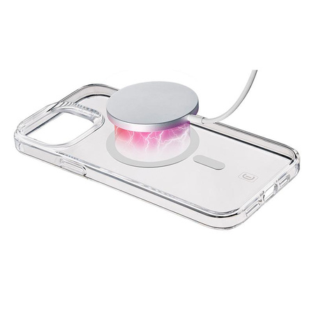 Cellularline Gloss Mag - pouzdro MagSafe pro iPhone 15 (průhledné)