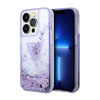 Guess Liquid Glitter Triangle Logo Case - Coque iPhone 14 Pro Max (violet)